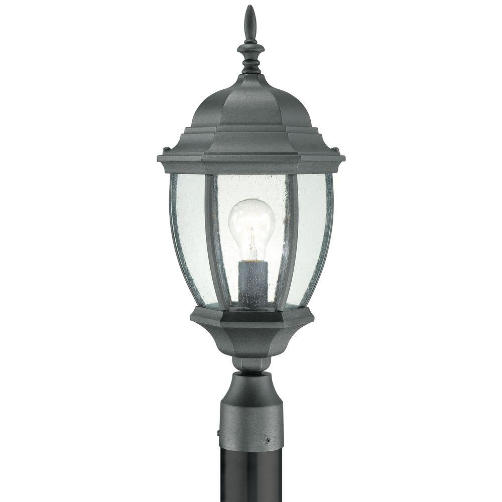 Thomas Lighting Covington 1 Light Outdoor Black Post Lantern Sl90107 intended for proportions 1000 X 1000