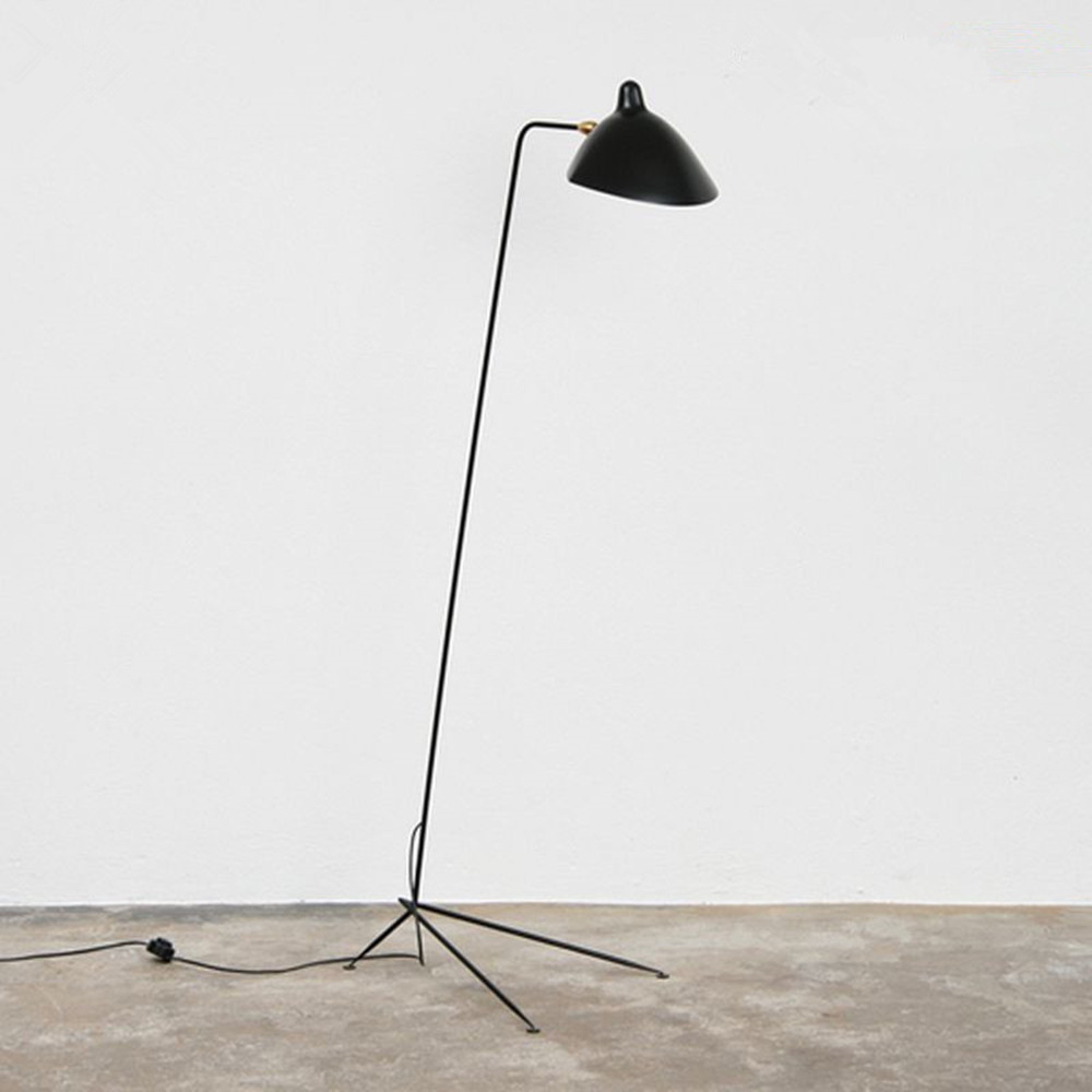 Three Arm Floor Lamp Standing Lamp Office Reproduction Of Serge for measurements 1000 X 1000