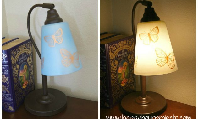 Thrift Lamp Re Vamp With Martha Stewart Glass Paints Happy Hour with regard to size 1200 X 812