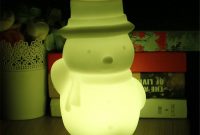 Thrisdar Rechargeable Bedside Table Desk Lamp Cute Snowman Rgb Led regarding measurements 900 X 900