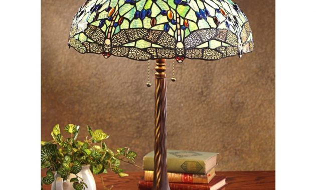 Tiffany Style Red Dragonfly Table Lamp Kapelire within sizing 1073 X 1073