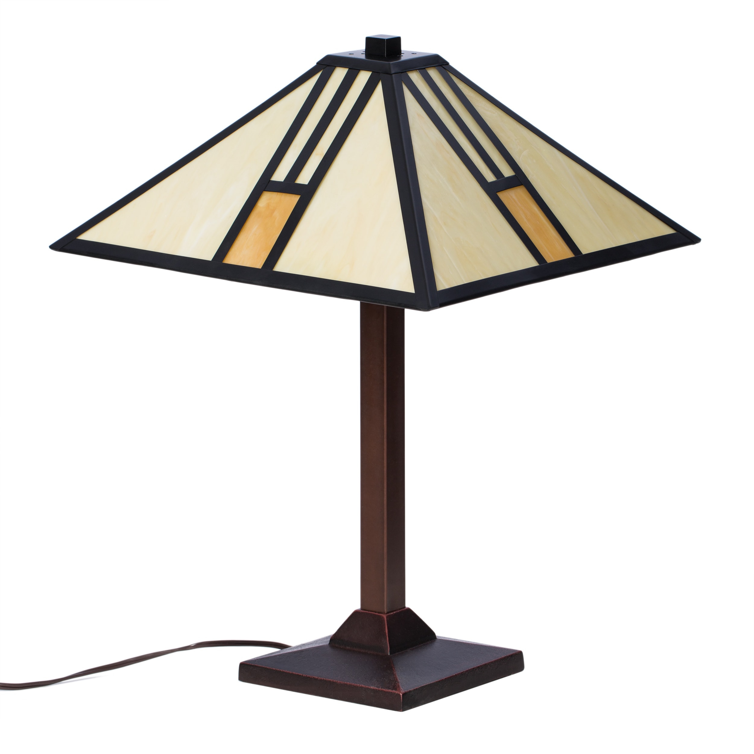 Tiffany Style White Mission Style Table Lamp Free Shipping Today inside size 2500 X 2500