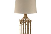 Titan Lighting 33 In Gold Leaf Bamboo Birdcage Table Lamp Tn 999269 regarding sizing 1000 X 1000