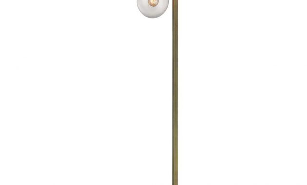 Titan Lighting 60 In Antique Brass Floor Lamp With Clear Glass for sizing 1000 X 1000