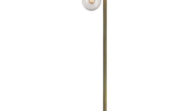 Titan Lighting 60 In Antique Brass Floor Lamp With Clear Glass pertaining to sizing 1000 X 1000