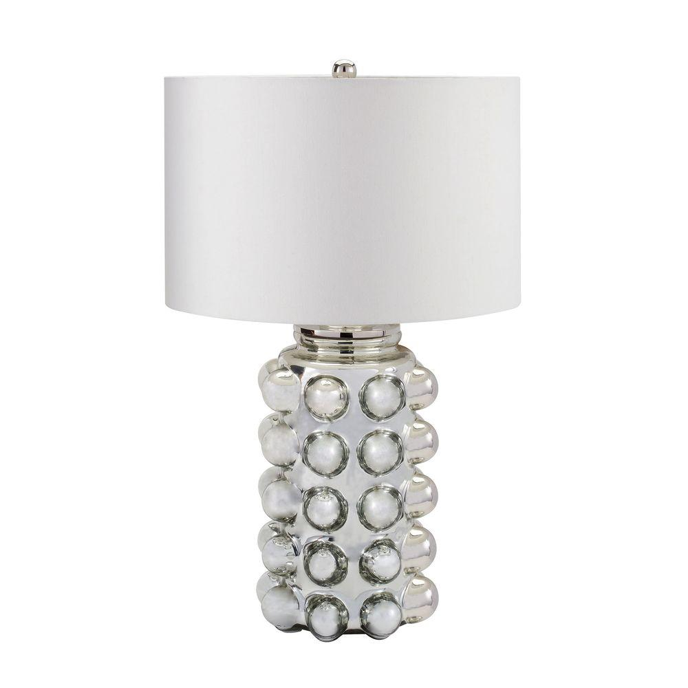 Titan Lighting Bubble 27 In Silver Mercury Glass Table Lamp Tn in proportions 1000 X 1000