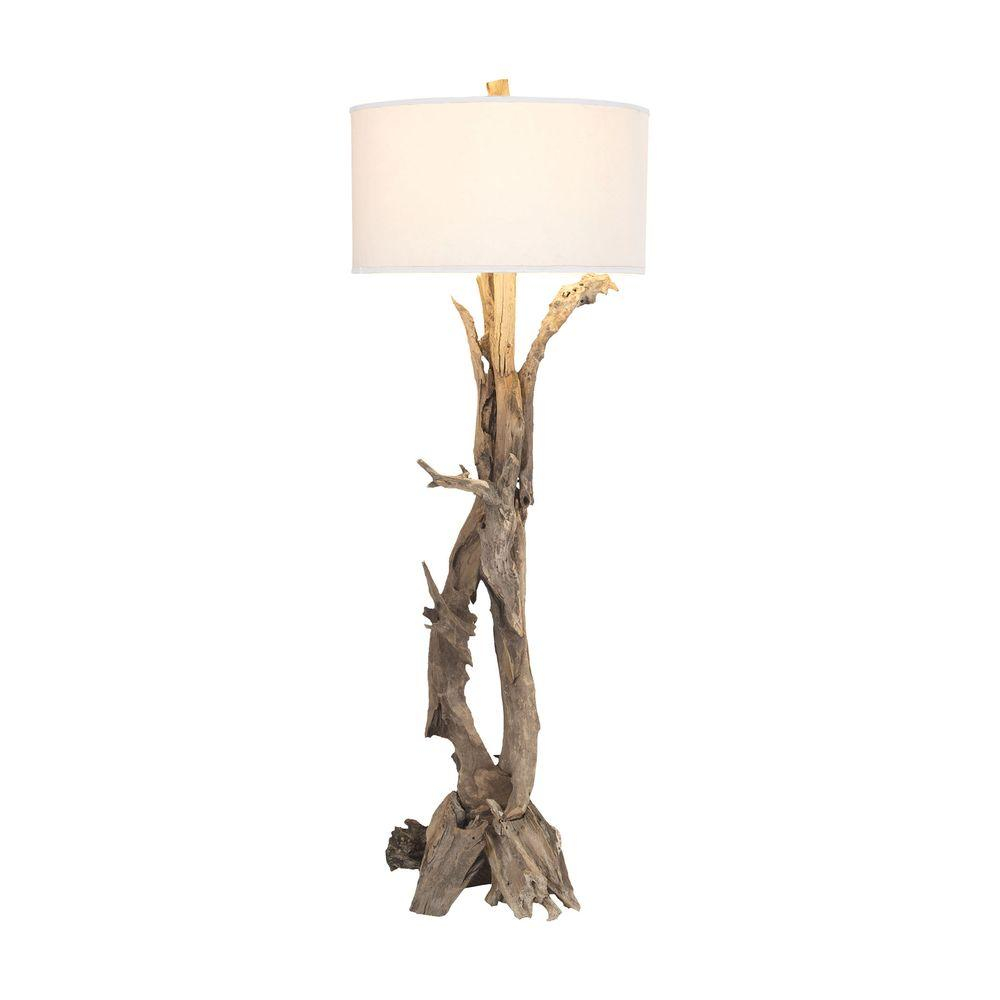 Titan Lighting Hounslow Heath 68 In Natural Teak Root Floor Lamp Tn pertaining to proportions 1000 X 1000