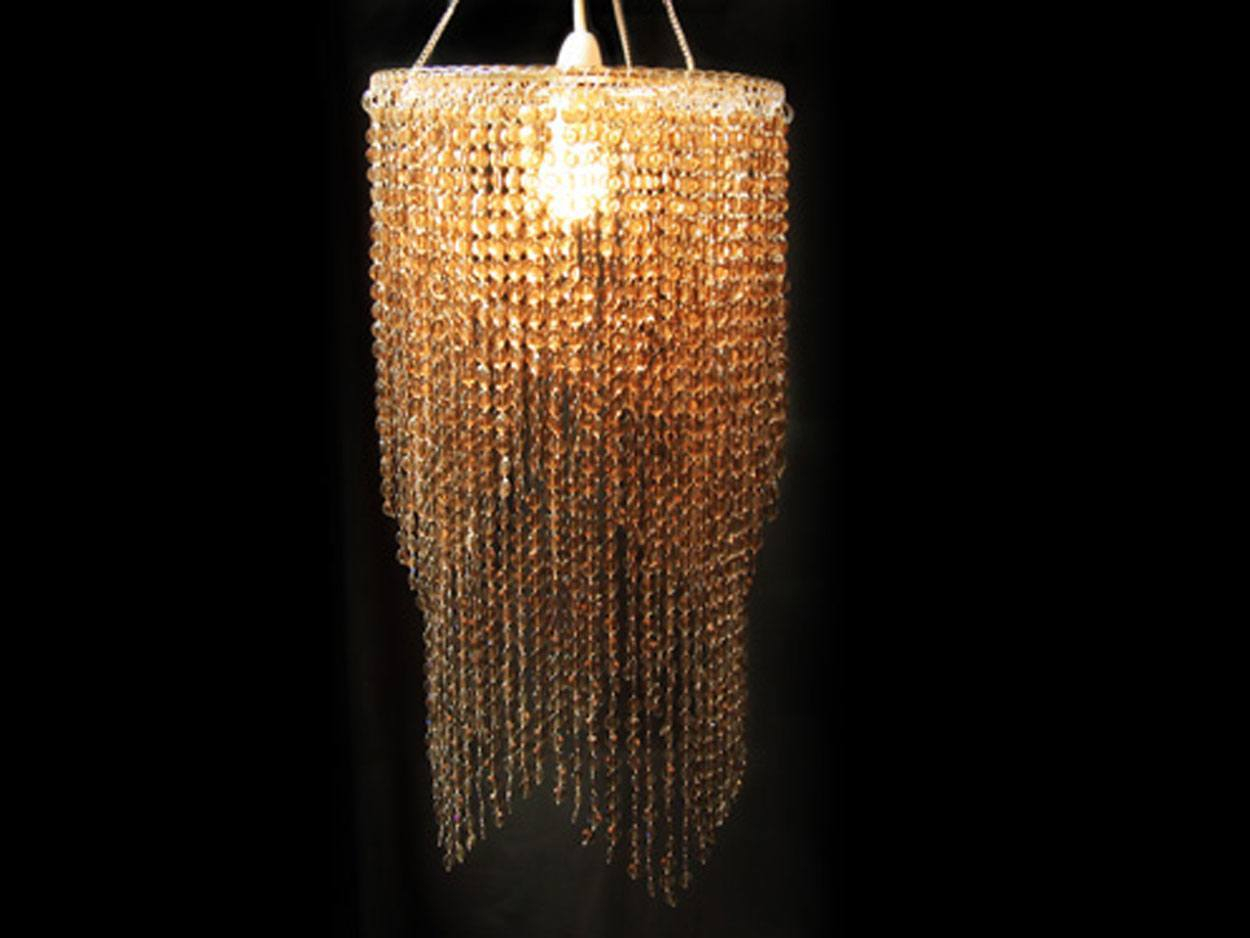 Topaz Layered Chandelier Lamp Shade Plastic Beads inside dimensions 1250 X 938