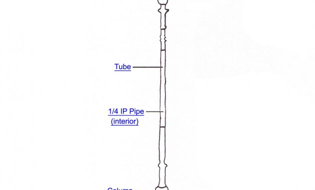 Torchiere Lamp Part Index in proportions 1777 X 2144