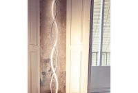 Twist 21 Watt Led Floor Lamp In Aluminum Elk Seven Colonial throughout measurements 1000 X 1000