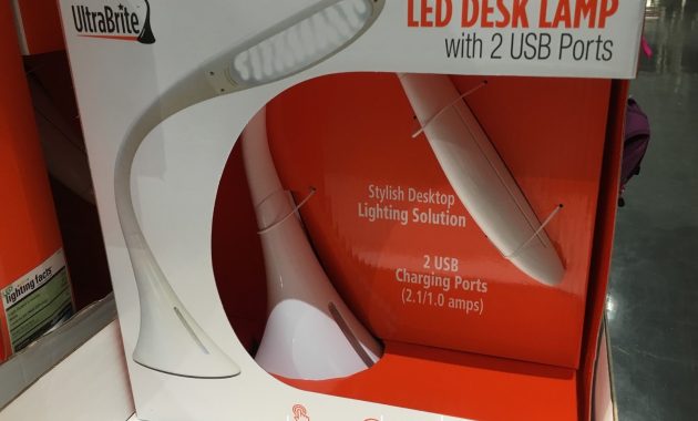 Ultrabrite Led Desk Lamp Model Sl9067 2 With 2 Usb Ports Costco with regard to sizing 1600 X 1245