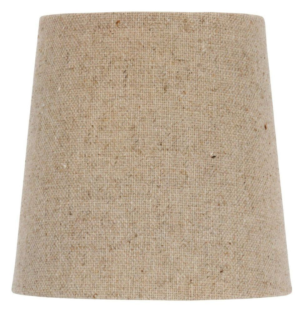 Upgradelights Chandelier Lamp Shade Clip On Shade 4 Inch Beige Linen pertaining to size 970 X 1000