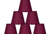 Urbanest Burgundy Cotton Mini Chandelier Lamp Shade 5 Inch with regard to sizing 1471 X 1500