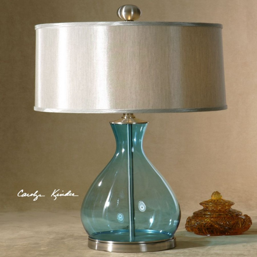 Uttermost 27862 1 Meena Glass Table Lamp In Blue pertaining to measurements 900 X 900