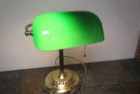 Vintage Brass Desk Lamp With Green Glass Shade Model 9400 Bankers within measurements 2816 X 2112