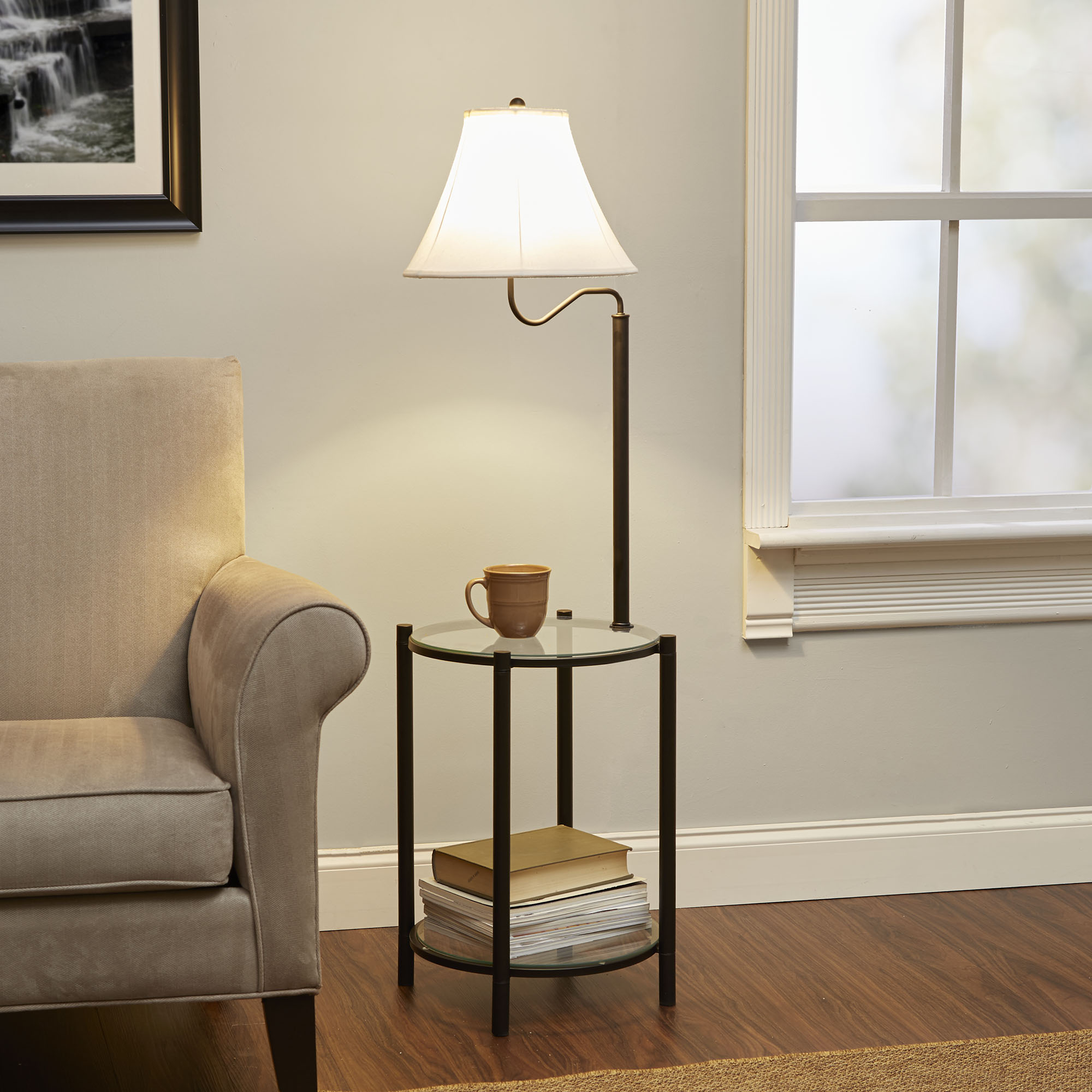 Walmart Floor Lamps At Target Side Table With Built In Lamp End within size 2000 X 2000