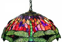 Warehouse Of Tiffany Dragonfly 2 Light Brown Stained Glass Hanging regarding dimensions 1000 X 1000