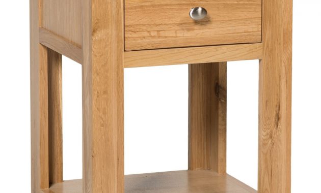 Waverly Oak Lamp Side Table With Drawer Hallowood in size 1246 X 1500