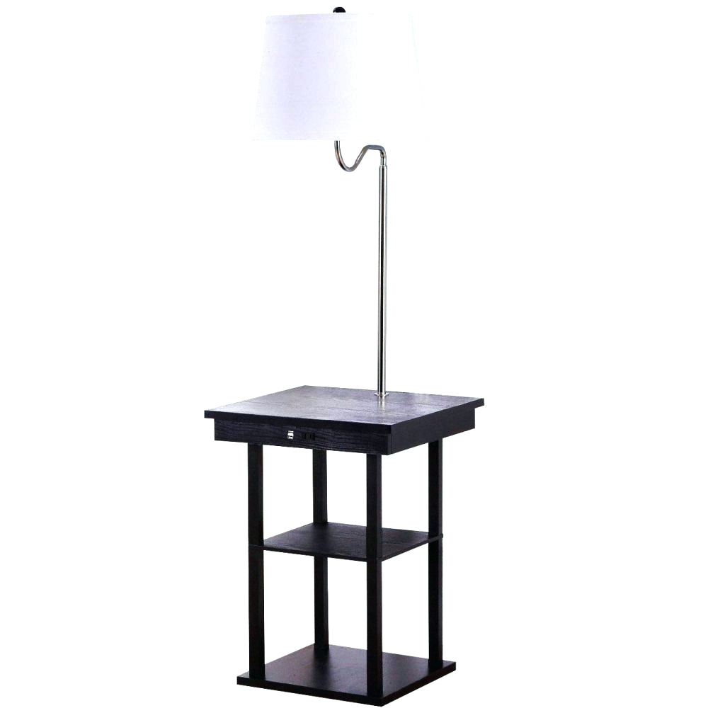 Weird Lamp End Table Combo Bedside With Attached Floor Lamps And pertaining to proportions 1000 X 1000