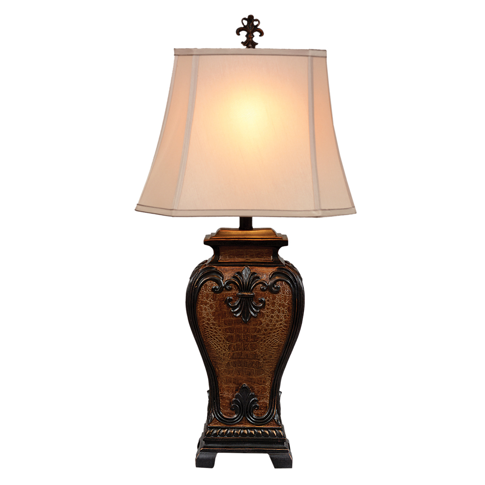 Western Faux Crocodile Table Lamp within size 1000 X 1000