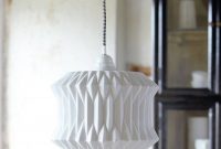 White Ceramic Lampshade With Geometric Fold Design 2995 with size 900 X 900