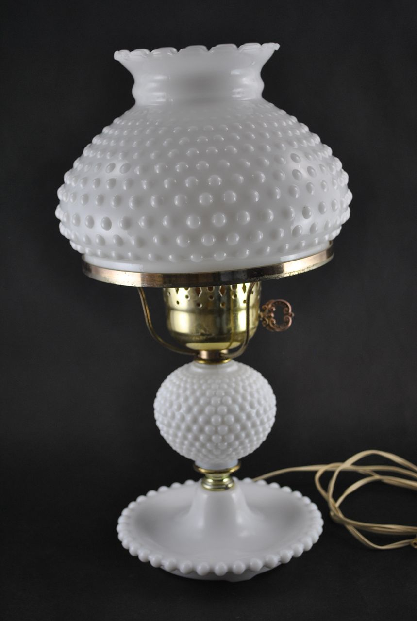 White Milk Glass Hobnail Lamp Shades Glass Designs inside measurements 859 X 1280