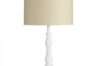 White Spindle Table Lamp With Cream Drum Shade Iconic Lights for proportions 1200 X 1200