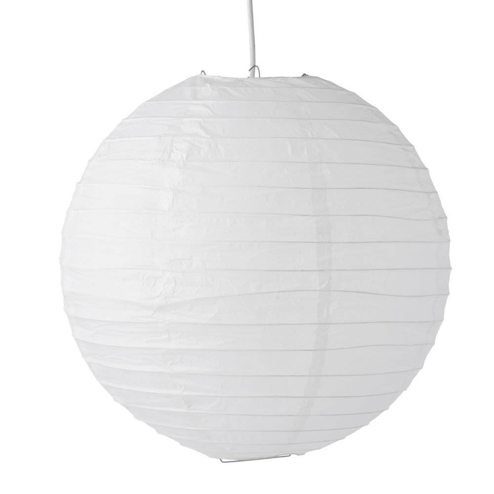 Wilko Functional Paper Shade White 12in Wilko intended for measurements 1000 X 1000