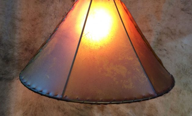 Willpower Rawhide Lamp Shade Buckskin Lampshade 24 Santa Fe Company with regard to size 2196 X 2058