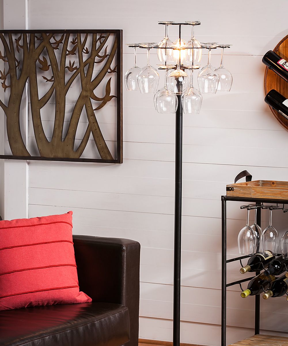 Wineglass Holder Floor Lamp Zulily for dimensions 1000 X 1201