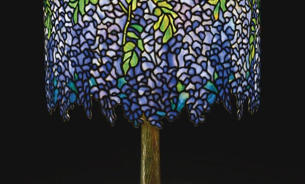 Wisteria Table Lamp Shade With Small Early Tag Impressed Tiffany in proportions 1555 X 2000