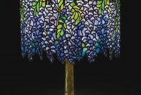 Wisteria Table Lamp Shade With Small Early Tag Impressed Tiffany with regard to measurements 1555 X 2000