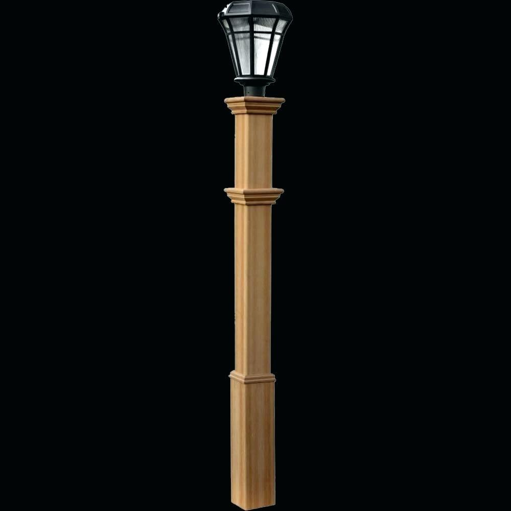 Wooden Lamp Post 2 Piece Classic Lamp Post Design Wooden Lantern Set with regard to measurements 1000 X 1000