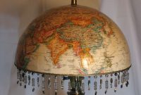 World Globe Lampshadeelegant Hand Crafted Vintage Lamp Not throughout measurements 1500 X 1125