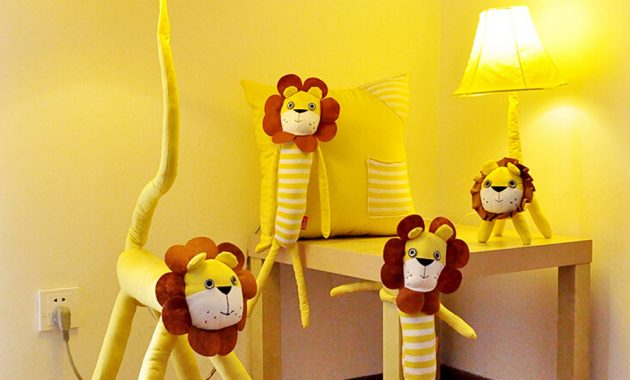 Yellow Lion Led Lamp Floor Lamp Cartoon Kids Floor Lamp 110v220v throughout size 1000 X 1000