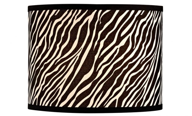 Zebra Drum Lamp Shade With Spider Assembly Sh9485 Destination intended for measurements 1000 X 1000