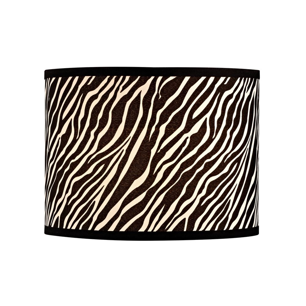 Zebra Drum Lamp Shade With Spider Assembly Sh9485 Destination intended for measurements 1000 X 1000