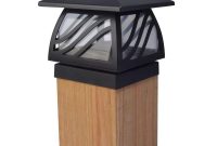 1 Light Black Outdoor Led Solar Powered Post Cap Light in measurements 1000 X 1000