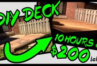 10 10 Diy Deck Build For Less Than 200 Daddoes Diy throughout dimensions 1280 X 720