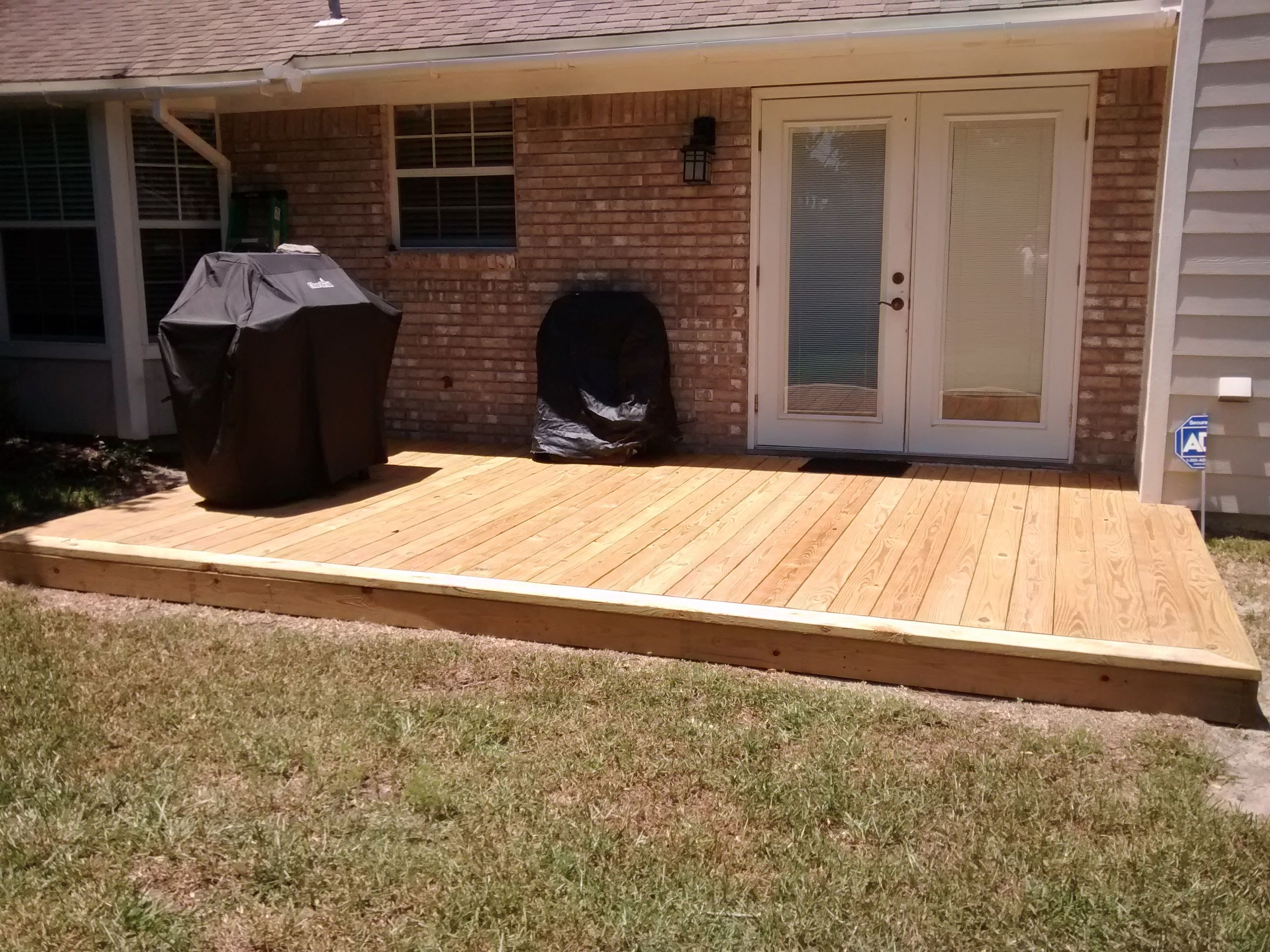 12x14 Deck I Built Over A Cracked And Damaged Concrete within sizing 2592 X 1944