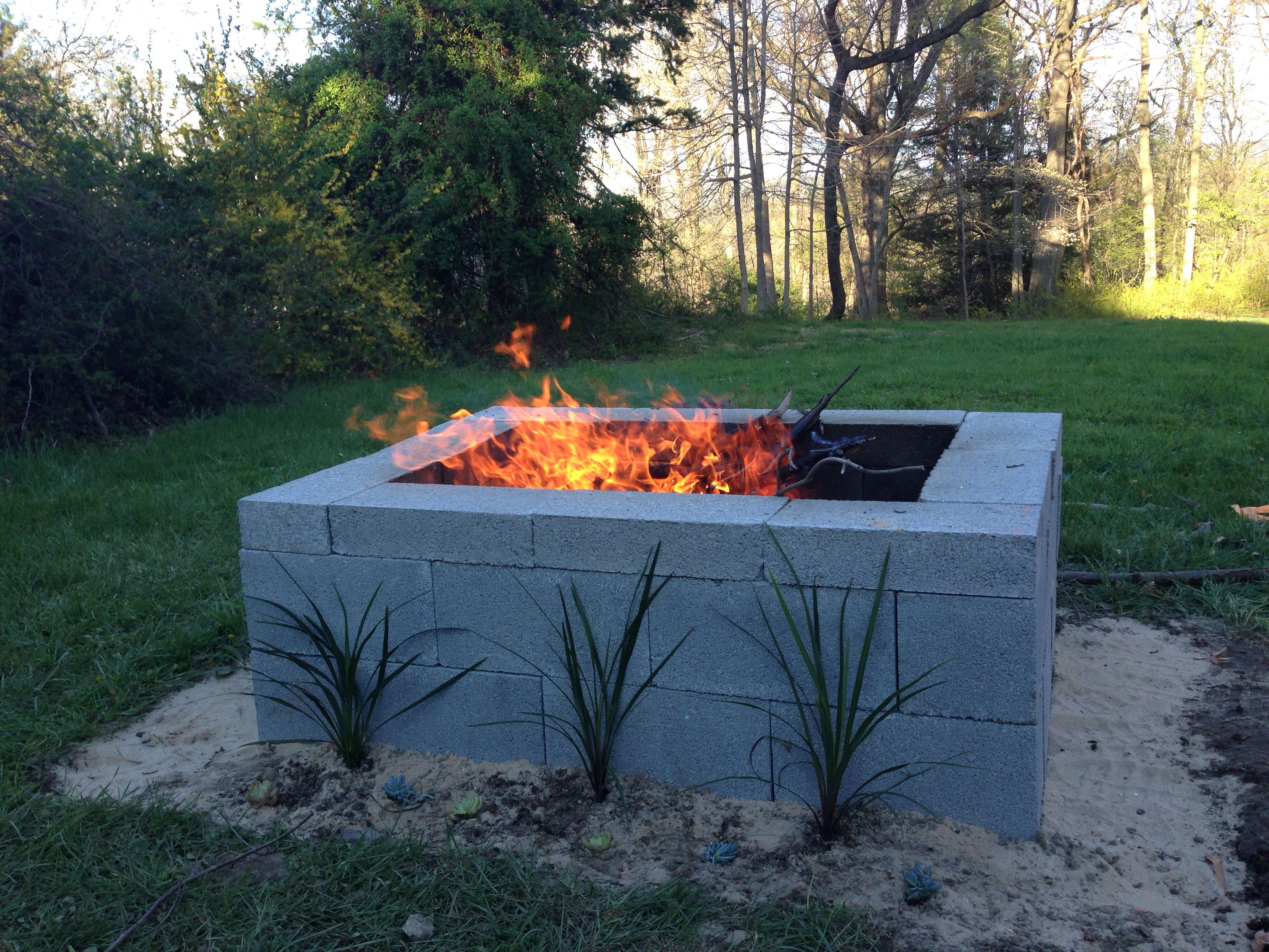 15 Outstanding Cinder Block Fire Pit Design Ideas For pertaining to proportions 3264 X 2448