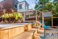 2018 Multi Level Composite Patio Deck In Montreal with regard to measurements 1280 X 720