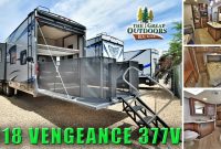 2018 Toy Hauler Rv Vengeance 377v Fifth Wheel Patio Deck Colorado Dealer with size 1280 X 720