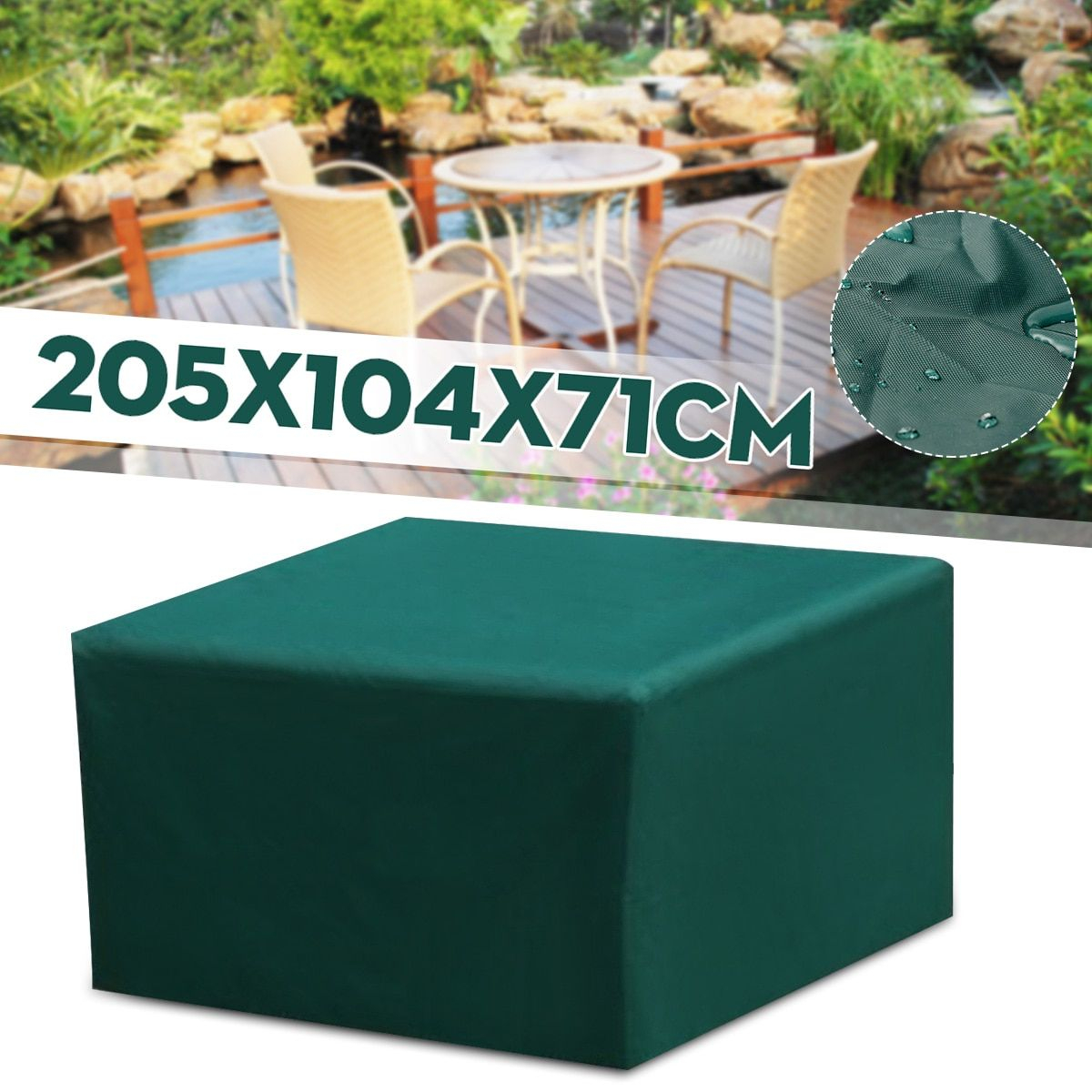205x104x71cm Garden Outdoor Furniture Waterproof Breathable with dimensions 1200 X 1200
