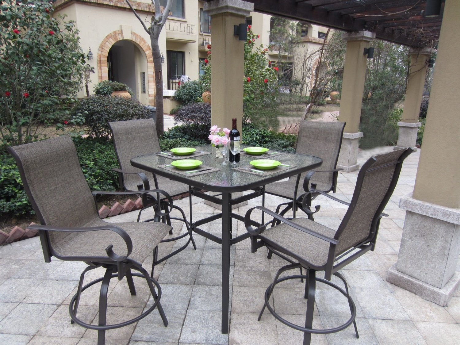 3 Bar Height Patio Dining Sets To Enjoy Outdoor Bar inside proportions 1500 X 1125