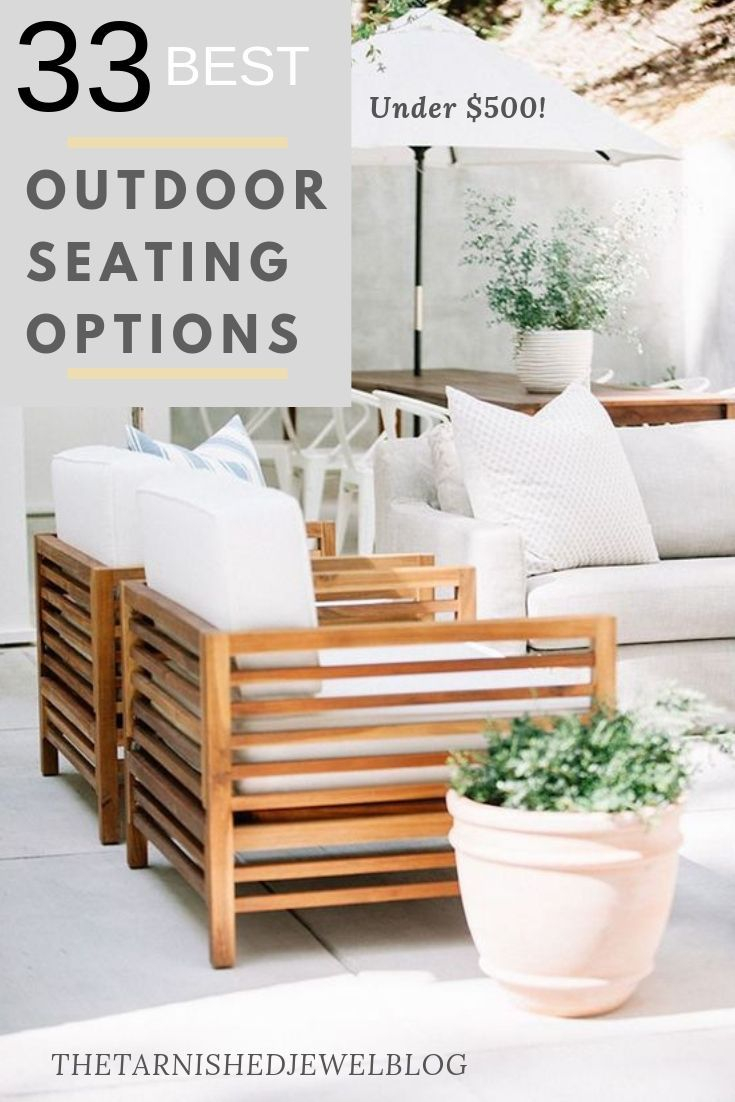 33 Best Outdoor Seating Options All Under 500 Modern with regard to dimensions 735 X 1102