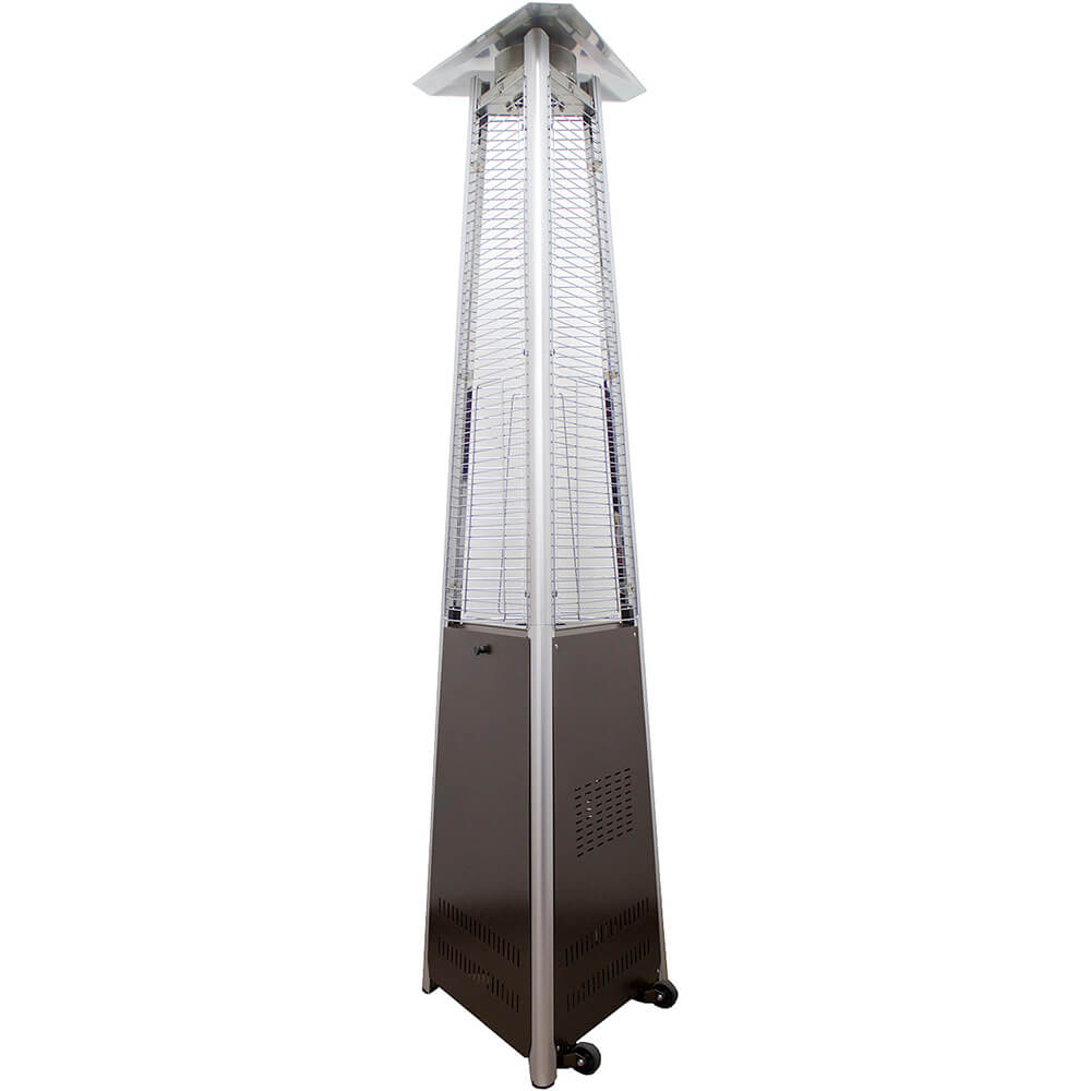 38000 Btu Outdoor Propane Heater Gold Hammered Bronze Triangular Pyramid Patio Heater within measurements 1000 X 1000