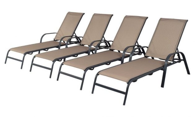 4 Pack Stack Sling Patio Lounge Chair Tan Room Essentials in sizing 1000 X 1000