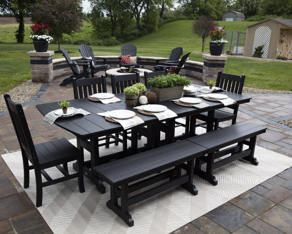 44 X 96 Garden Classic Table Set Green Acres Outdoor in sizing 1000 X 800