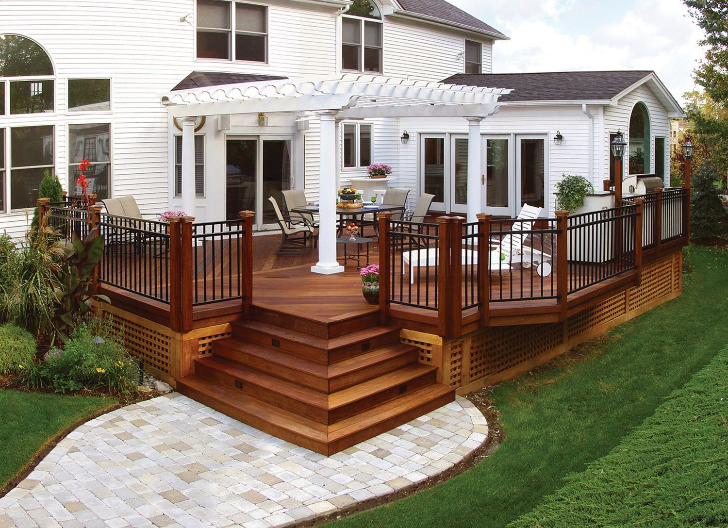 50 Incredible Front Porch With Wooden Ipe Deck Ideas 300 pertaining to size 1500 X 1088